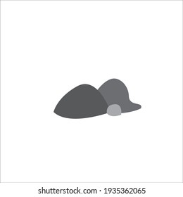 Rock isolated vector for illustration design and icon