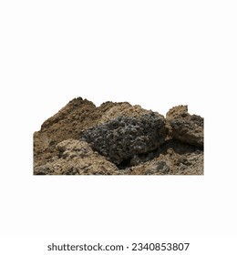 Rock Landscape On A Transparent Background