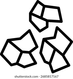 Línea de Rock Icon Diseño de Vector
