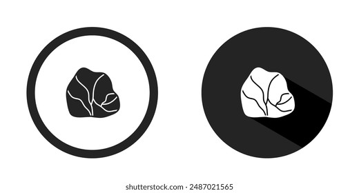 Rock logo. Rock icon vector design black color. Stock vector.