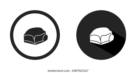 Rock logo. Rock icon vector design black color. Stock vector.