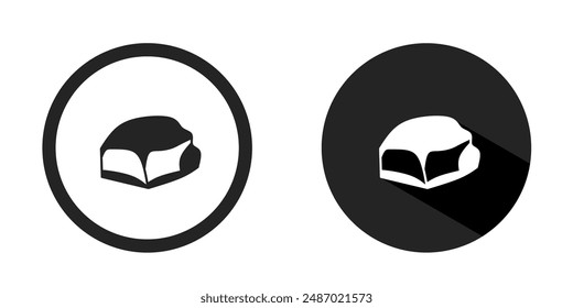 Rock logo. Rock icon vector design black color. Stock vector.