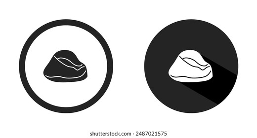 Rock logo. Rock icon vector design black color. Stock vector.