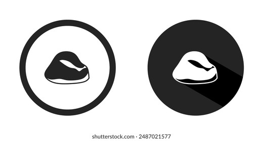 Rock logo. Rock icon vector design black color. Stock vector.