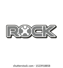 Rock Logo. Pop Art Symbol. icon. Vector illustration.