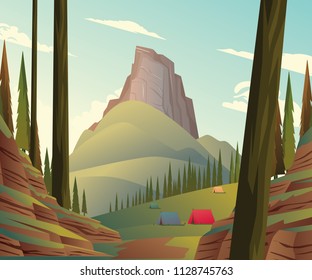 Rock Mountain Camping Spot