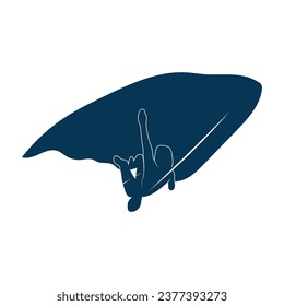Rockbergsteiger-Logo-Vorlage, Vektorgrafik