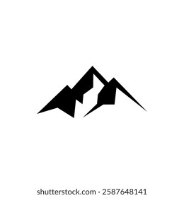 Rock Mountain Icon Vector Logo Template