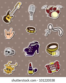 rock music band stickers