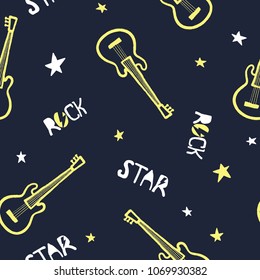 rock music concept pattern design as vector