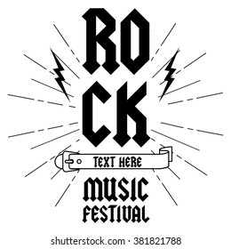 rock music festival design