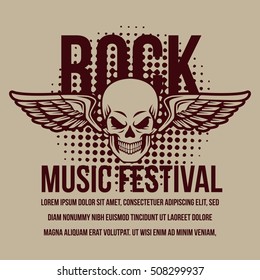 Rock music festival poster
