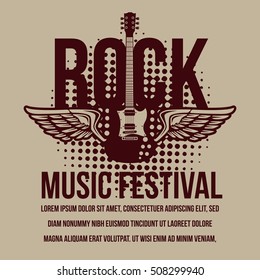 Rock music festival poster