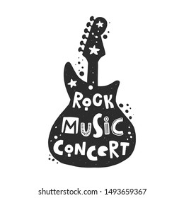 Rock Music Festival Vector Banner Template Stock Vector (Royalty Free ...