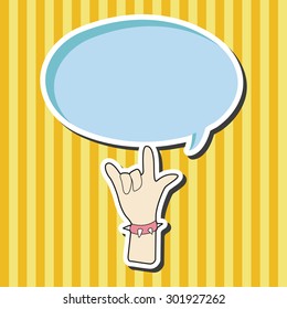 rock music hand gesture theme elements vector,eps