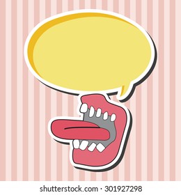 rock music logo mouth theme elements vector,eps