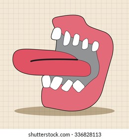 rock music logo mouth theme elements vector,eps
