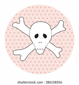 rock music logo skull theme elements vector,eps