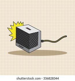 rock music Loudspeaker theme elements vector,eps