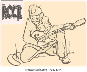 Rock music poster