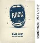 Rock music poster, eps 10