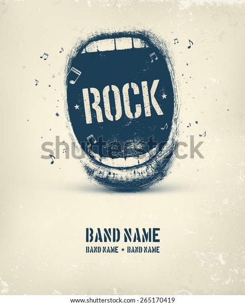 Rock music poster, eps\
10