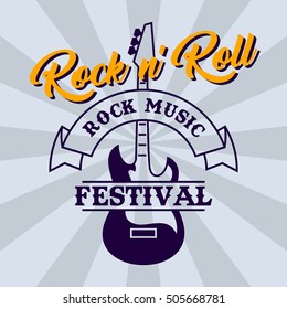 Rock Music Poster Template Stock Vector (Royalty Free) 505668781 ...