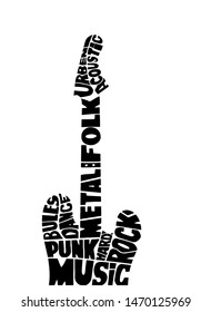 Rock music print, hipster vintage label, graphic design with grunge effect, tee print stamp. t-shirt lettering artwork