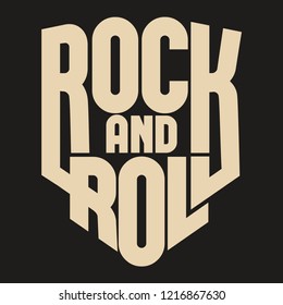 Rock music print for t-shirt, tee print stamp, shirt lettering artwork, hipster retro badge, typography emblem. Vector