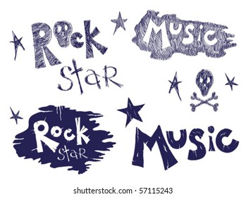 Rock music set