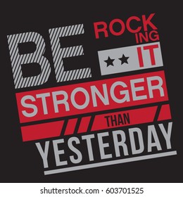 Rock music slogan typography, tee shirt graphics, vectors