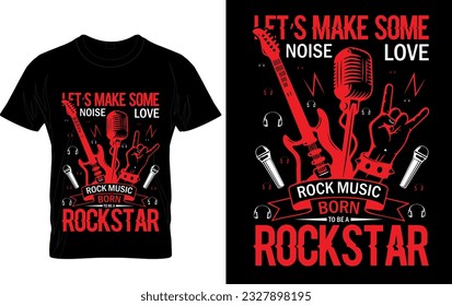 Rock music t shirt design, music, rockstar, best design, unique