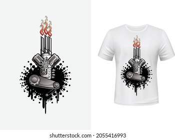 Rock Music T-Shirt Design Template