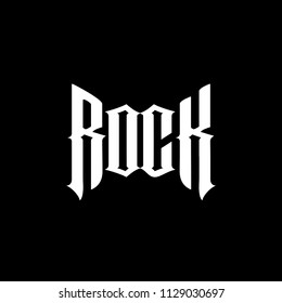 ROCK Music Typography Lettering For Metal Musician Band Logo Design