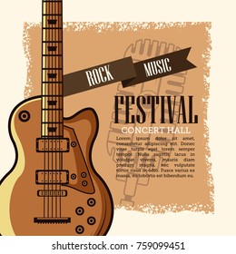 Rock musica festival flyer