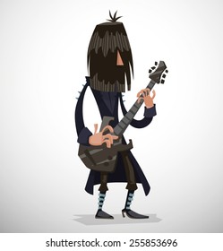 Rock musician, vector