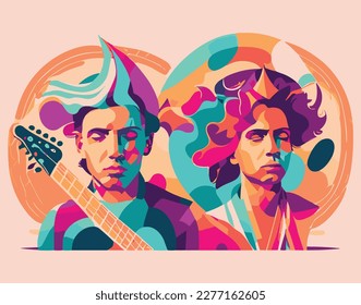 Rock music,spirit of rock,featuring guitars, drums,instruments ,Music poster,Vintage music,classic music,Band logo,crowds,performers,Concert,Music background,abstract patterns