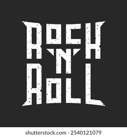 Tipografia de letras criativas em rock n roll