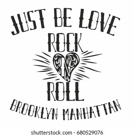 Rock n Roll graphic design vector art