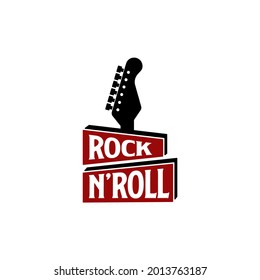 Rock-n-Roll-Gitarre-Musiker Logo-Design