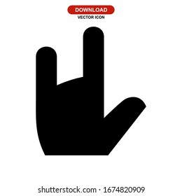 rock n roll icon or logo isolated sign symbol vector illustration - high quality black style vector icons
