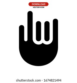 rock n roll icon or logo isolated sign symbol vector illustration - high quality black style vector icons
