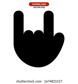 rock n roll icon or logo isolated sign symbol vector illustration - high quality black style vector icons
