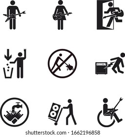 Rock n Roll Icons for restaurant or business