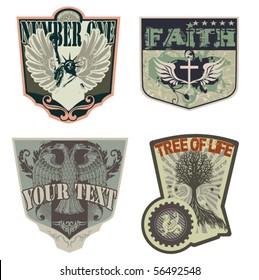 Rock 'n' roll labels/badges