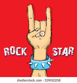 rock n roll music background. rock n roll icon. Rock concert poster design template