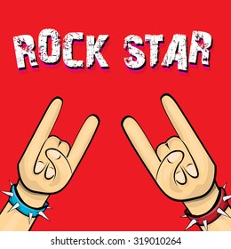 rock n roll music background. rock n roll icon. Rock concert poster design template