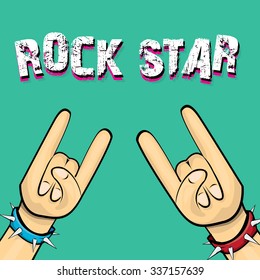 rock n roll music background. rock n roll icon. Rock concert poster design template