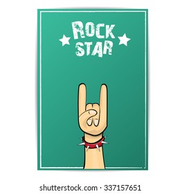 rock n roll music background. rock n roll icon. Rock concert poster design template