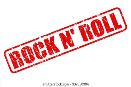 Rock N Roll Red Stamp Text Stock Vector (Royalty Free) 309550304 ...